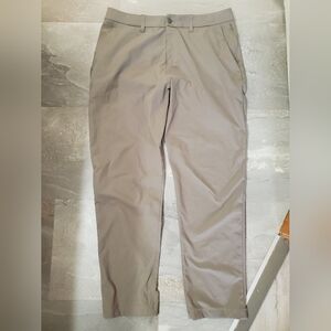 Lululemon ABC Classic-Fit Trouser *Warpstreme. 29". Taupe (Grey-brown). Size 34.